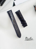 Deep blue ostrich watch band handcrafted (3)