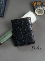 black alligator wallet – premium crocodile leather wallet for men (2)