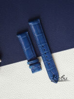 blue alligator leather watch band quick release spring bars handmade (2)
