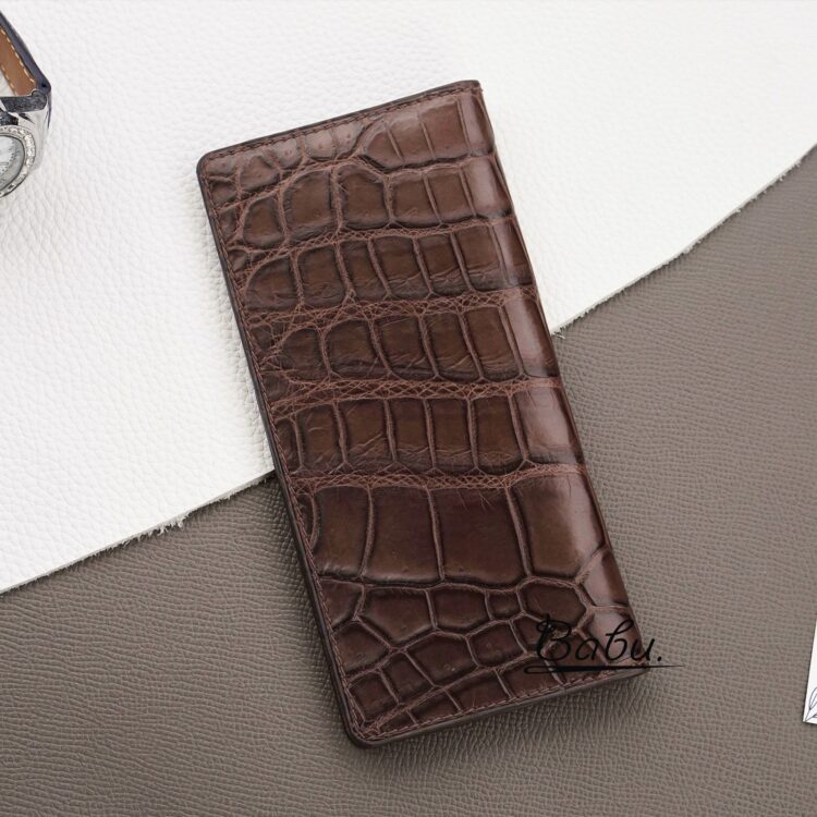 Premium Alligator long wallet, High Quality leather wallet LWL323