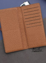 dark brown alligator long wallet handmade (6)