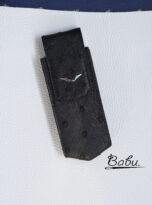 black ostrich body leather case pouch for vertu (6)