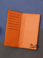 dark green alligator leather long wallet handmade (4)