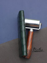 dark green alligator leather long wallet handmade (7)