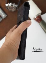 Black Togo calf leather case for Metavertu 2 Metavertu Max (2)