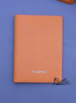 Togo calf leather passport holder wallet handcrafted (10)