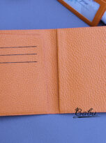 Togo calf leather passport holder wallet handcrafted (11)