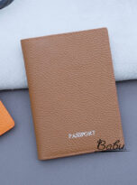 Togo calf leather passport holder wallet handcrafted (6)