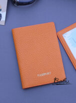 Togo calf leather passport holder wallet handcrafted (8)