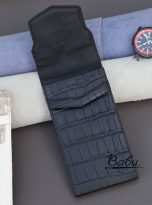 premium black alligator leather case for Metavertu (2)