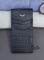 premium black alligator leather case for Metavertu (4)