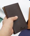 Handmade Epsom leather passport cover, Calf skin passport holder PC015