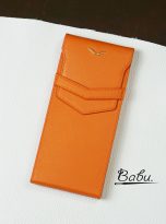 Orange Swift calf leather case for METAVERTU (2)