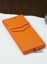Orange Swift calf leather case for METAVERTU (4)