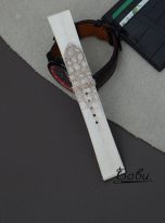 Himalayan Alligator leather watch strap handmade with Quick release pins (1)