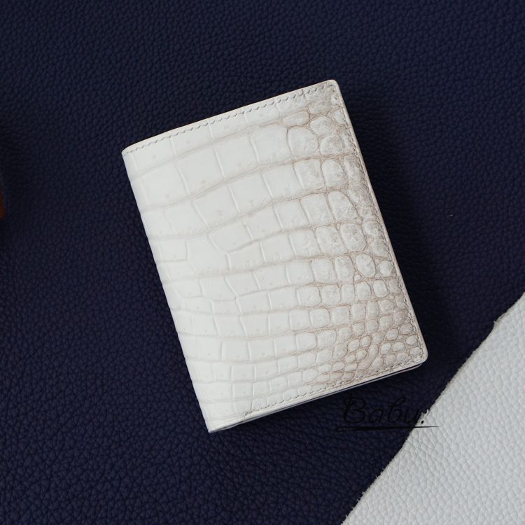 Premium Himalayan Alligator wallet, Handmade Alligator leather bifold wallet HWL328